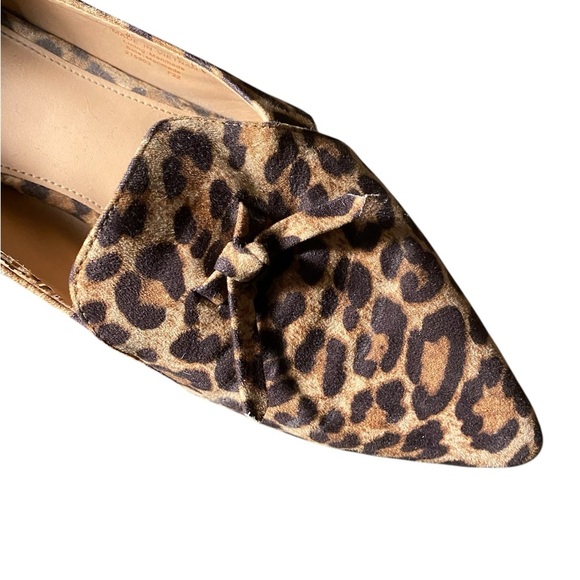 Cole Haan Calf Hair Pointed Toe Leopard Print Flats Size 9.5 - Picture 6 of 8